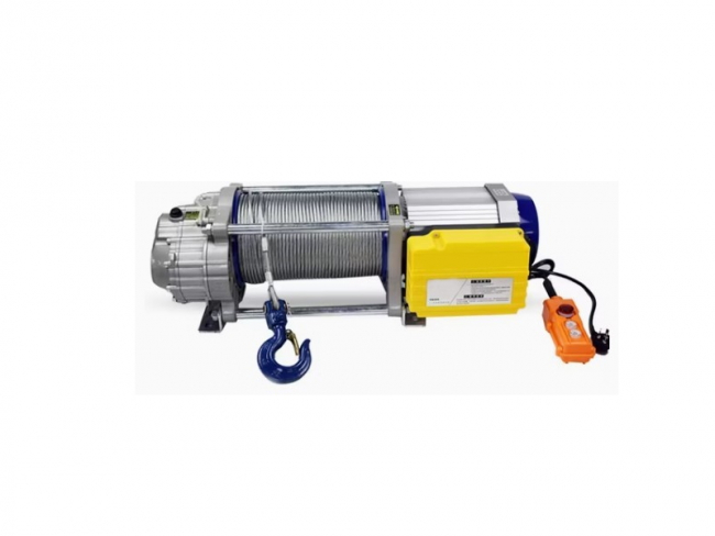 Лебедка TOR CD-1000-A (KCD-EC-1000 kg, 220В) с канатом 100 м (алюминиевый корпус) арт.1039411