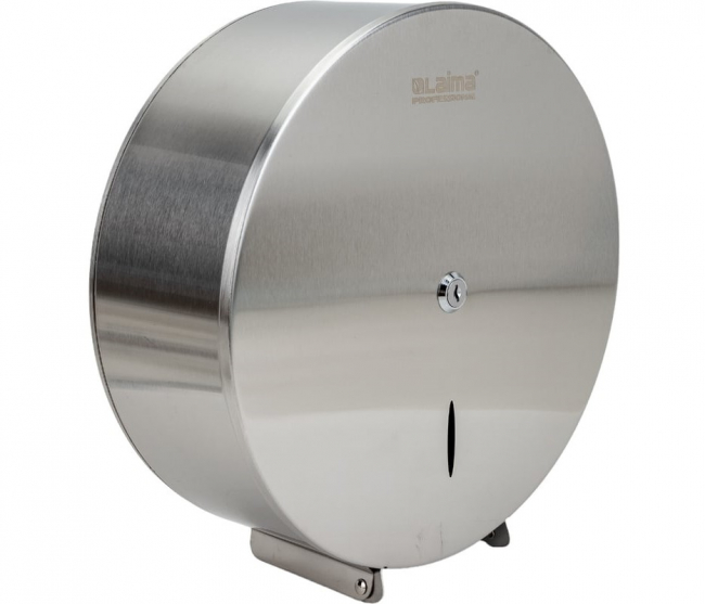 Диспенсер для туалетной бумаги LAIMA PROFESSIONAL INOX (Система T1) БОЛЬШОЙ, нержавеющая сталь, матовый арт.605700 Диспенсер для туалетной бумаги LAIMA PROFESSIONAL INOX (Система T1) БОЛЬШОЙ, нержавеющая сталь, матовый арт.605700