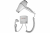Настенный фен MEYVEL mf7-1800 (white) арт.940011 Настенный фен MEYVEL mf7-1800 (white) арт.940011