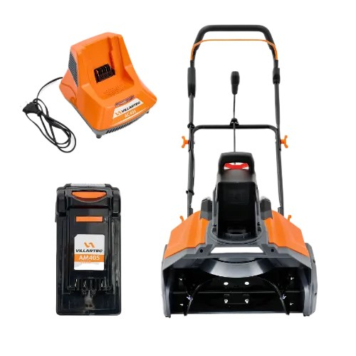 Снегоуборщик аккумуляторный VILLARTEC WA4051 SET: AM405+AC405 арт.WA4051Set55 Снегоуборщик аккумуляторный VILLARTEC WA4051 SET: AM405+AC405 арт.WA4051Set55