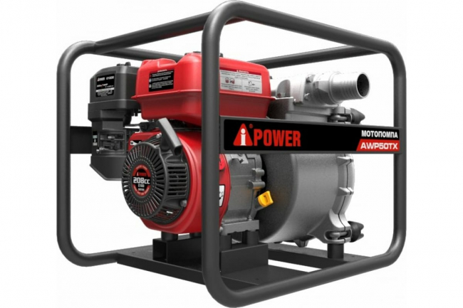 Мотопомпа бензиновая A-iPower AWP50TХ Мотопомпа бензиновая A-iPower AWP50TХ