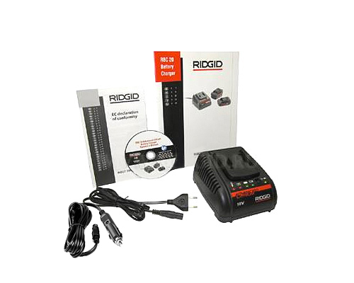 Комплект: 2 литий-ионных аккумулятора Ridgid Advanced Lithium 18 В, 1 зарядное устройство (220 В) Комплект: 2 литий-ионных аккумулятора Ridgid Advanced Lithium 18 В, 1 зарядное устройство (220 В)