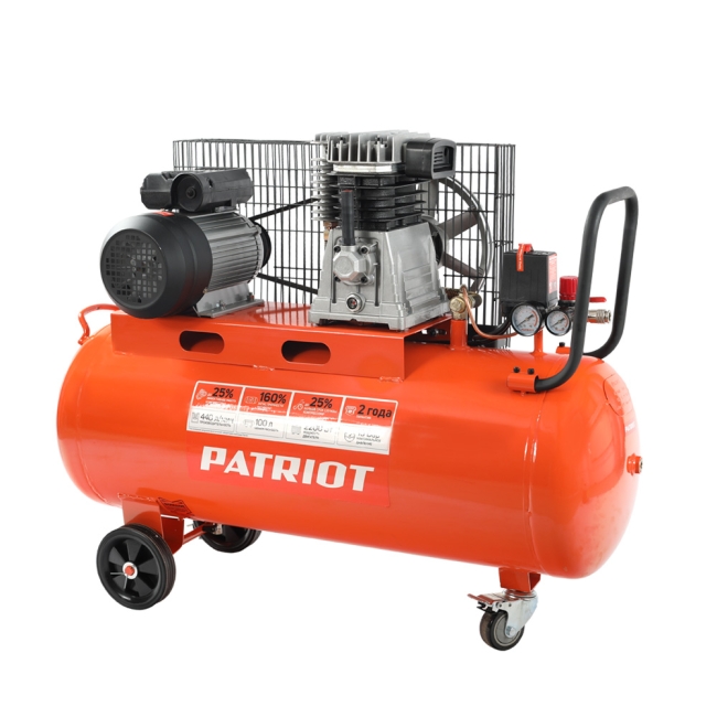 Компрессор поршневой ременной PATRIOT PTR 100-440 I Компрессор поршневой ременной PATRIOT PTR 100-440 I