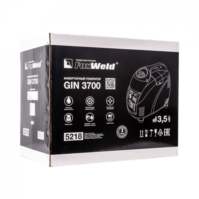 Инверторный генератор Foxweld GIN 3700 (пр-во FoxWeld/КНР) арт.5218