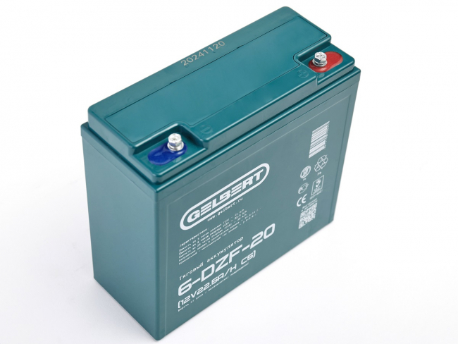 Аккумулятор тяговый Gelbert 6-DZF-20 (12V21A/H C3) арт.0000039 Аккумулятор тяговый Gelbert 6-DZF-20 (12V21A/H C3) арт.0000039