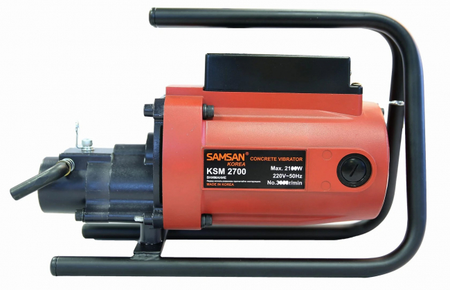 Электропривод глубинного вибратора Samsan KSM-2700 2,7кВт / 220В / УЗО / ремень плечевой / 5,7 кг арт.KSM2702