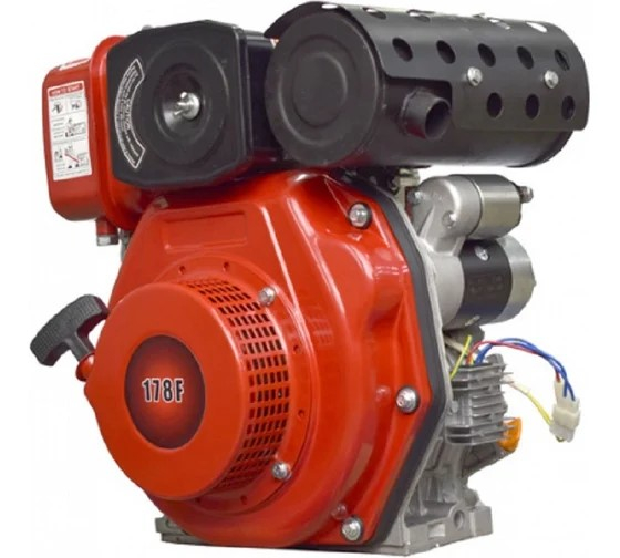 Дизельный двигатель REDVOLT  Energy Power 178FE (S-тип, эл. запуск) 25*63 мм арт.178F-S-E
