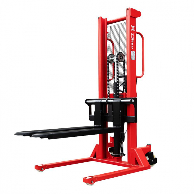 Гидравлический штабелер с широкими опорными лапами OXLIFT HS1516W 1600 мм 1500 кг арт.791841 Гидравлический штабелер с широкими опорными лапами OXLIFT HS1516W 1600 мм 1500 кг арт.791841