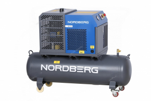 Компрессор винтовой NORDBERG NCF5R (4 кВт, 10 бар, 450 л/мин, ресивер 180 л, IP54)