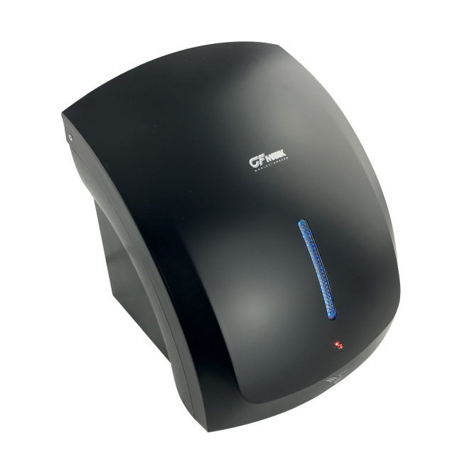 Сушилка для рук GFmark - корпус пластик АБС, цвет чёрный, с неоновой подсветкой, КЛАССИКА, 1800W арт.6902 Сушилка для рук GFmark - корпус пластик АБС, цвет чёрный, с неоновой подсветкой, КЛАССИКА, 1800W арт.6902