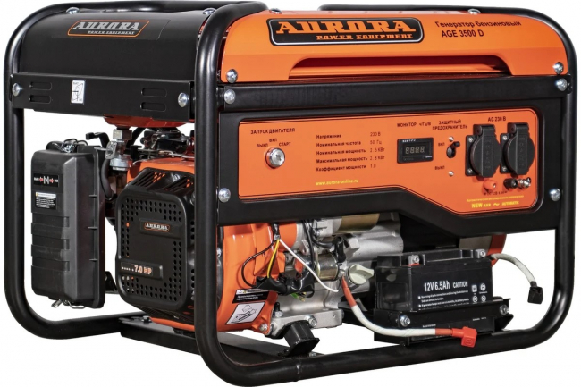 Бензиновый генератор Aurora AGE 3500 D арт.6772 Бензиновый генератор Aurora AGE 3500 D арт.6772