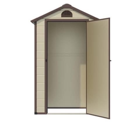 Сарай WOTEX Storage-01-1, бежевый с коричневым, 134*104*204 мм Сарай WOTEX Storage-01-1, бежевый с коричневым, 134*104*204 мм
