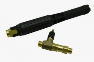 Пенообразующая насадка Tornado  LS12  с наружным эжектором  (черный), 220бар, 20л/мин, 60°C, 1/4внут-3/8внеш  арт.M-25.1845.18