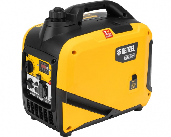 Генератор инверторный DENZEL GS-2200iS (2,2 кВт, 230 В) арт.94713 Генератор инверторный DENZEL GS-2200iS (2,2 кВт, 230 В) арт.94713