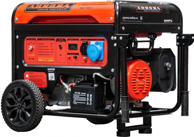 Бензиновый генератор Aurora AGE 7500 D арт.6775 Бензиновый генератор Aurora AGE 7500 D арт.6775