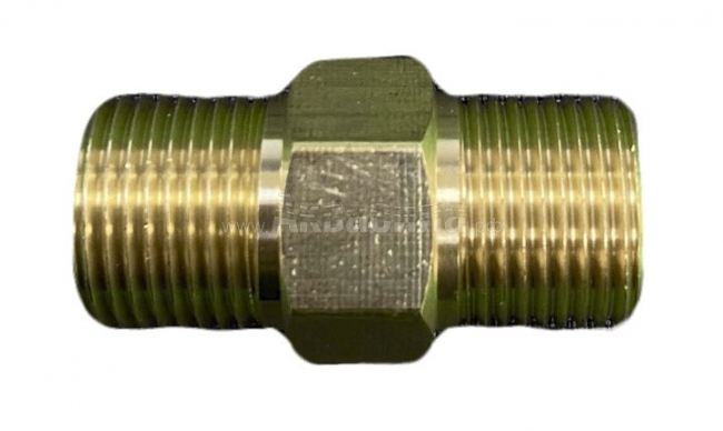 Переходник  Tornado 3/8внеш - 3/8внеш, 400bar, латунь арт.M-00061