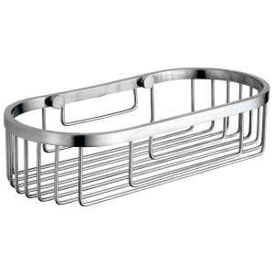 Мыльница в сеточку овальная Nofer 09064.S  60х250х115 мм