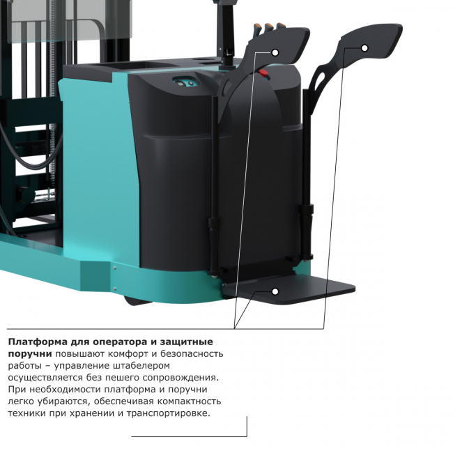 Штабелер с выдвижной мачтой PROLIFT PRO MRV 2060 арт.MRV2060 Штабелер с выдвижной мачтой PROLIFT PRO MRV 2060 арт.MRV2060