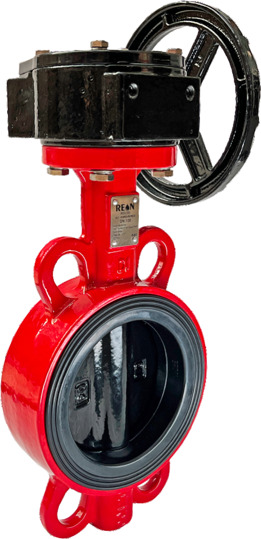 Дисковый поворотный затвор с алюминиевой рукояткой REON тип RSV83RED DN 150 PN 16 Дисковый поворотный затвор с алюминиевой рукояткой REON тип RSV83RED DN 150 PN 16