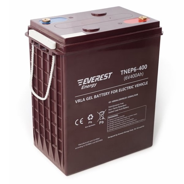 Тяговая аккумуляторная батарея EVEREST  Energy TNE 6-400 (6V-320AH/C5)(3-DF-320) арт.TNE 6-400