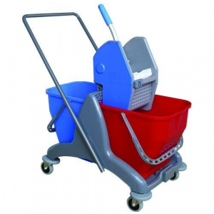 VDM DB - 50 тележка двухведёрная 2х25 л., пластиковая рама, механический отжим