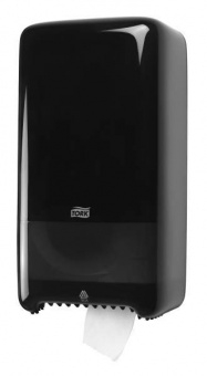 Tork диспенсер для туалетной бумаги Mid-size в миди-рулонах, черный, арт. 557508