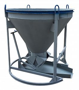 Бадья для бетона «Рюмка» 1,0 (БН-1,0) Pro, с лотком 600х1250 мм арт.1010839