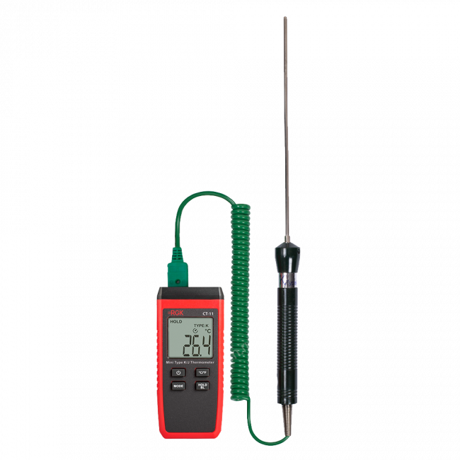 Термометр RGK CT-11 с погружным зондом температуры TR-10W