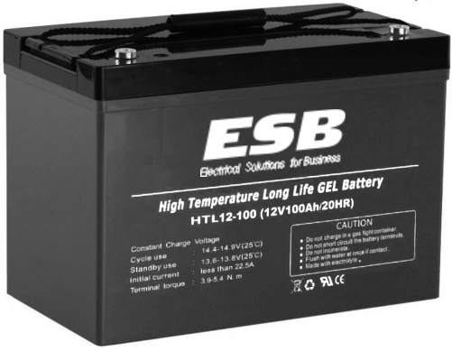 Аккумуляторная гелевая батарея ESB HTL12-100 Аккумуляторная гелевая батарея ESB HTL12-100