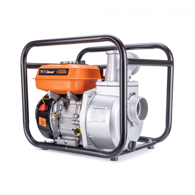 Мотопомпа бензиновая FoxWeld 1100W80 Мотопомпа бензиновая FoxWeld 1100W80