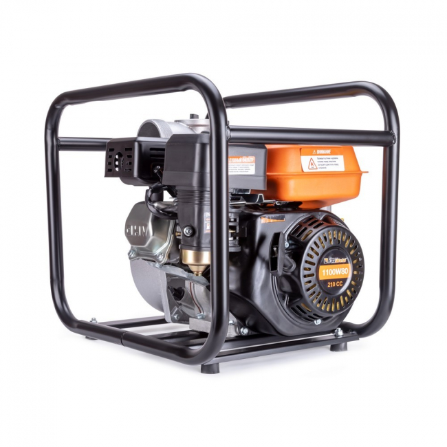 Мотопомпа бензиновая FoxWeld 1100W80 Мотопомпа бензиновая FoxWeld 1100W80
