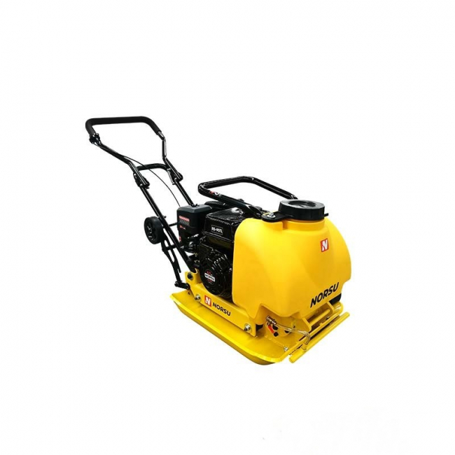 Виброплита бензиновая прямоходная NORSU RS-90TL (колесный комплект, бак для воды)