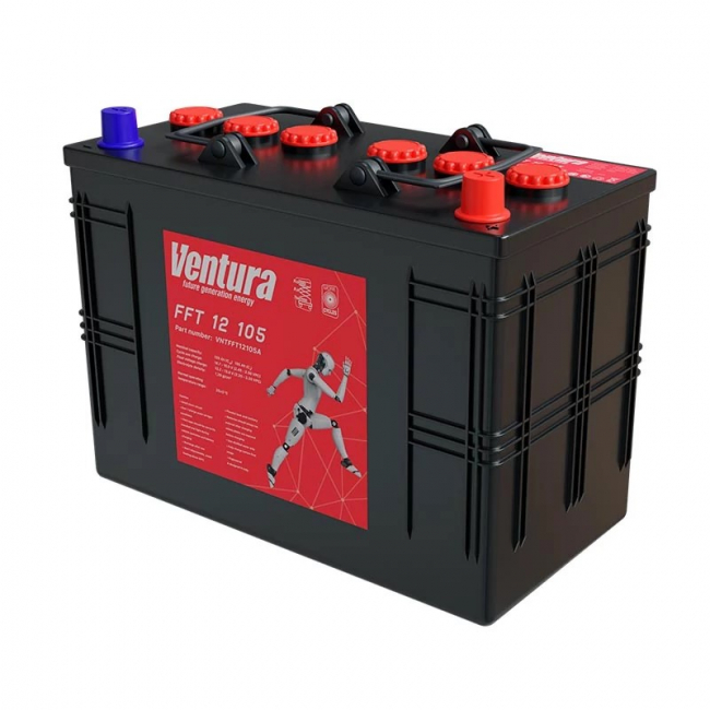 Аккумулятор тяговый Ventura FFT 12 105 (12V / 105Ah C5) WET Аккумулятор тяговый Ventura FFT 12 105 (12V / 105Ah C5) WET