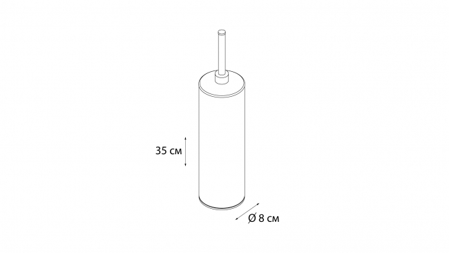 Ёрш напольный хромированный круглый Fixsen Kvadro FX-442