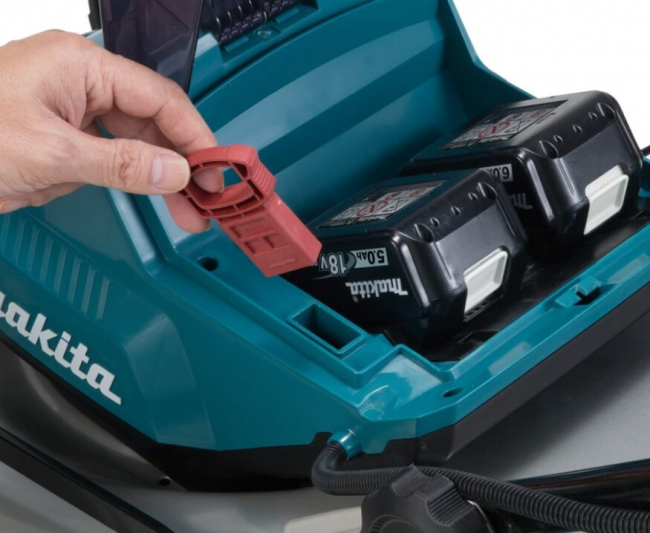 Аккумуляторная газонокосилка Makita DLM460PT2  LXT BL 2х18В,(2xBL1850B, DC18RD) арт.DLM460PT2 