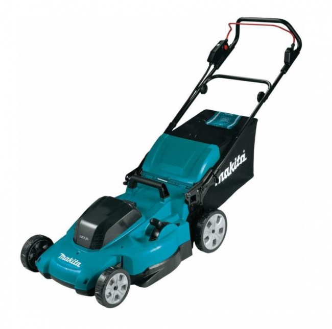 Аккумуляторная газонокосилка Makita DLM480CT2 LXT 2х18В, 860Вт, дека 48см, 62л, 4в1, XPT, (2xBL1850B, DC18SH)  арт.DLM480CT2