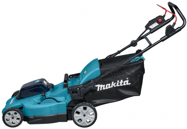 Аккумуляторная газонокосилка Makita DLM480CT2 LXT 2х18В, 860Вт, дека 48см, 62л, 4в1, XPT, (2xBL1850B, DC18SH)  арт.DLM480CT2