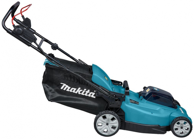 Аккумуляторная газонокосилка Makita DLM480CT2 LXT 2х18В, 860Вт, дека 48см, 62л, 4в1, XPT, (2xBL1850B, DC18SH)  арт.DLM480CT2