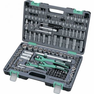Набор инструмента STELS, 1/4", 1/2", Cr-V, S2, усиленный кейс, 119 предм