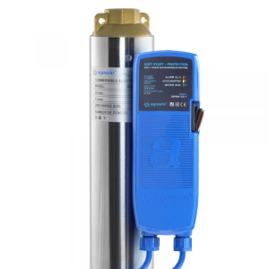Насос скважинный с плавным пуском  Aquario ASP1,8E-80-90(P) (встр.конд, каб.80м)