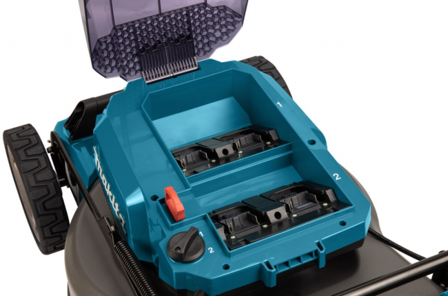 Аккумуляторная газонокосилка Makita DLM462Z  LXT BL 2х18В, 1600Вт, дека 46см, привод 2,5-5км/ч,3в1,ADT,XPT арт.DLM462Z