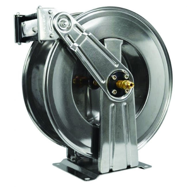 Барабан автоматический  для сварки для рукава  Ramex  HR 1111 WE  20м 5/16 "(8+8) (нерж.) 2x3/8"ш. 2x3/8