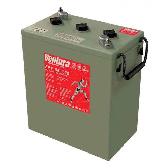 Аккумулятор тяговый Ventura FFT 06 270 (6V / 270Ah C5) (J305) Аккумулятор тяговый Ventura FFT 06 270 (6V / 270Ah C5) (J305)