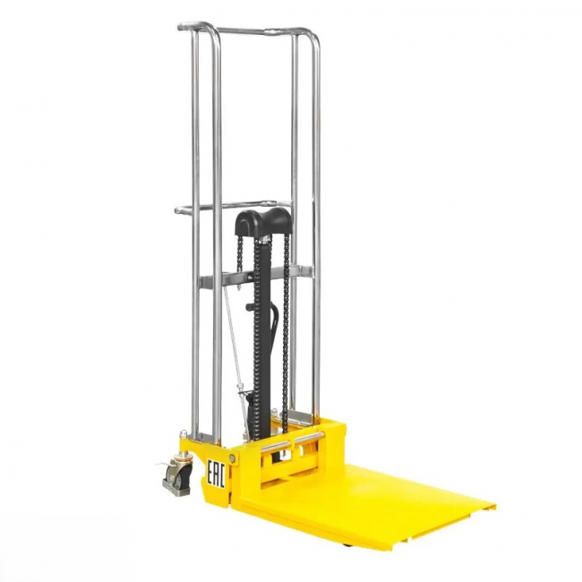 Ручной гидравлический штабелер SMARTLIFT (SMART) SDDJS1500 (400 кг; 1,5 м; с вилами и площадкой) арт. 62-6022 Ручной гидравлический штабелер SMARTLIFT (SMART) SDDJS1500 (400 кг; 1,5 м; с вилами и площадкой) арт. 62-6022