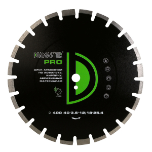 ДИСК СЕГМЕНТНЫЙ DIAMASTER LASER PRO Д.400*3, 0*25, 4 (40*3, 6*12/18)ММ