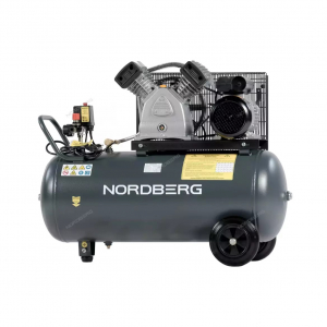Компрессор поршневой NORDBERG  NCP100/420A с ременной передачей 220В, ресив. 100л, 420л/мин