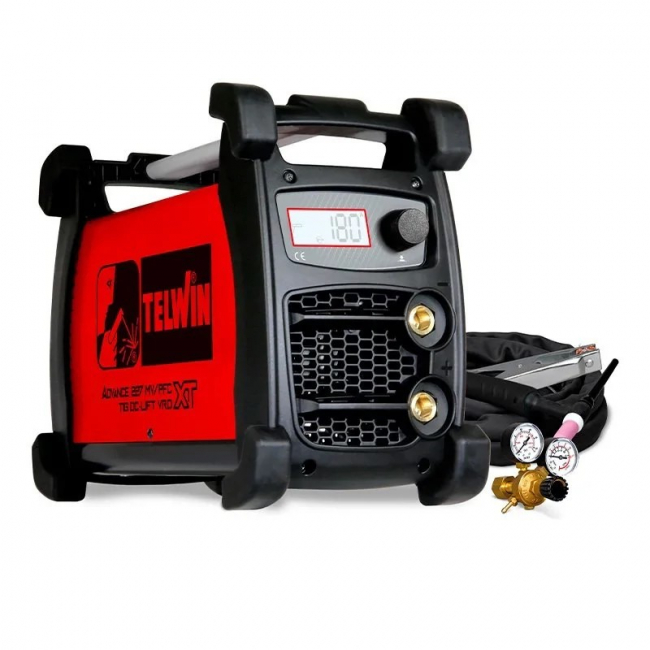 Сварочный аппарат Telwin ADVANCE 227 XT MV/PFC VRD TIG DC-LIFT+ TIG ACC Сварочный аппарат Telwin ADVANCE 227 XT MV/PFC VRD TIG DC-LIFT+ TIG ACC