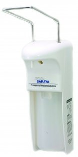 Дозатор локтевой, белый, пластик антисептик + мыло SARAYA MDS-500P Дозатор локтевой, белый, пластик антисептик + мыло SARAYA MDS-500P