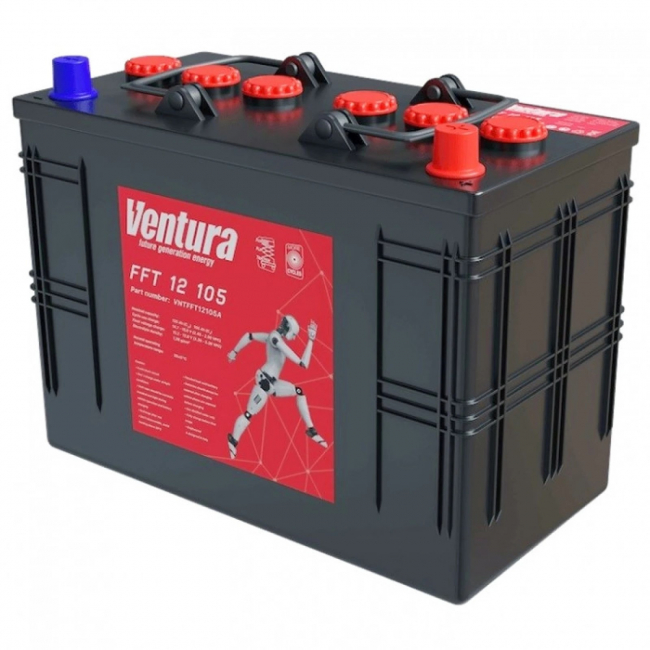 Аккумулятор тяговый Ventura FFT 12 150 (12V / 150Ah C5) WET Аккумулятор тяговый Ventura FFT 12 150 (12V / 150Ah C5) WET