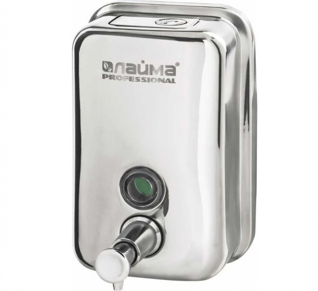 Дозатор для жидкого мыла LAIMA PROFESSIONAL INOX (гарантия 3 года), 0,5 л, нержавеющая сталь, зеркальный арт.605394